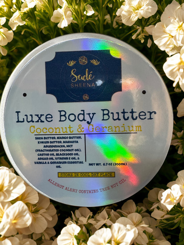 Luxe Body Butter – Coconut & Geranium